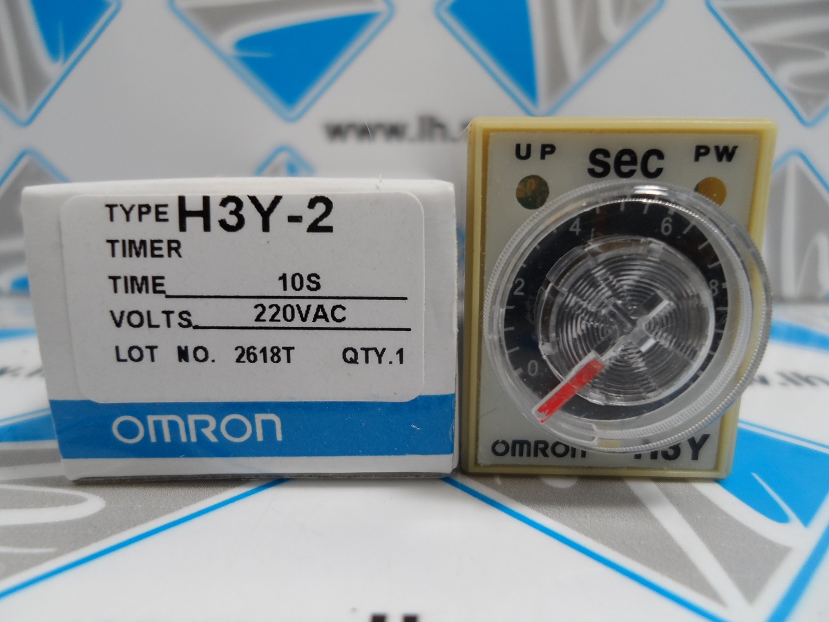 H3Y-2 AC200-230 10S       Temporizador Relé H3Y-2 10sec segundo módulo 5a 8-Pin
